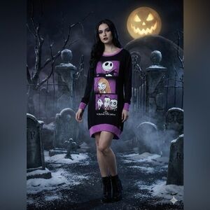 Disney Black and Purple Nightmare Before Christmas Apparel